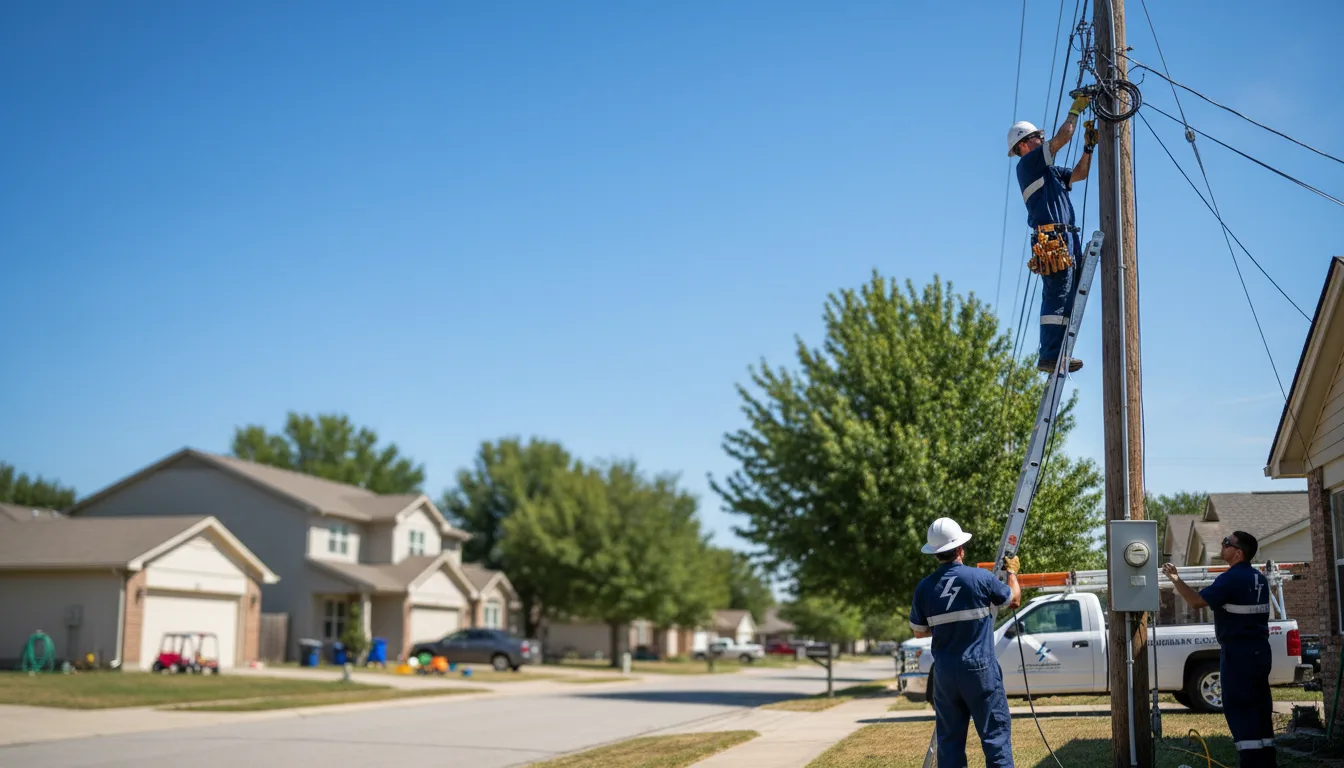 Residential electrician providing installation services in Wink, TX